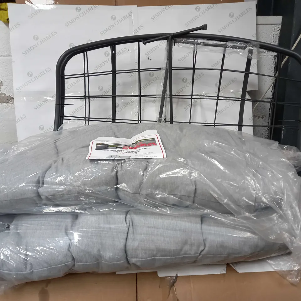 LARGE ROCKING/COCOON CHAIR SEAT CUSHION IN LIGHT GREY - COLLECTION ONLY