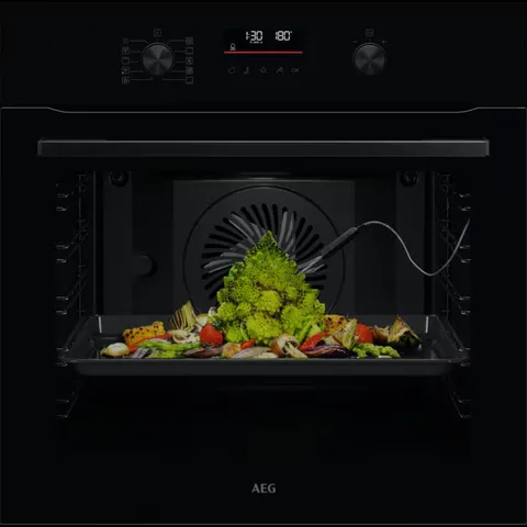 AEG 6000 SENSECOOK AQUA CLEAN BUILT-IN OVEN - OS6AB50AK