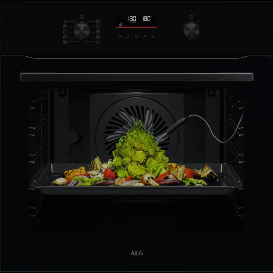 AEG 6000 SENSECOOK AQUA CLEAN BUILT-IN OVEN - OS6AB50AK