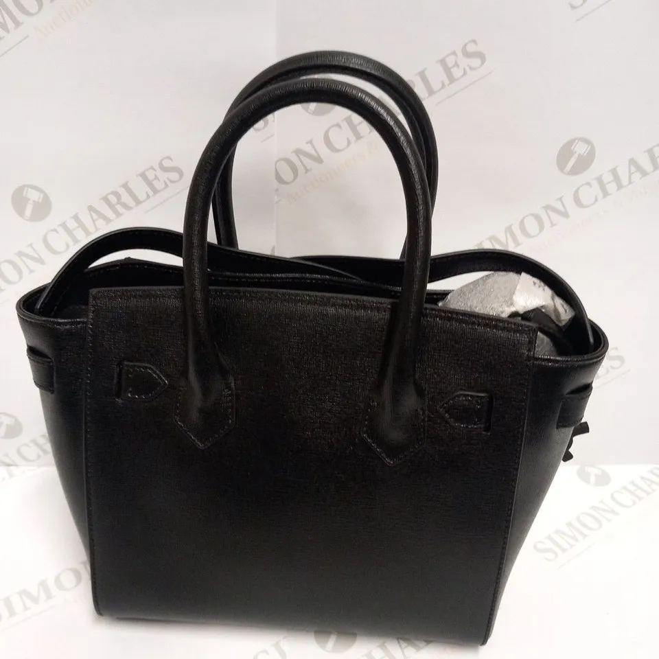 OFF-WHITE  BLACK AND WHITE CUT FLAP BAG