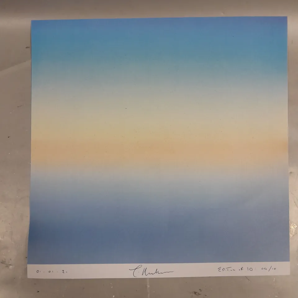 SIGNED LIMITED EDITION UNIQUE COLOUR GRADIENTS PRINT 4/10