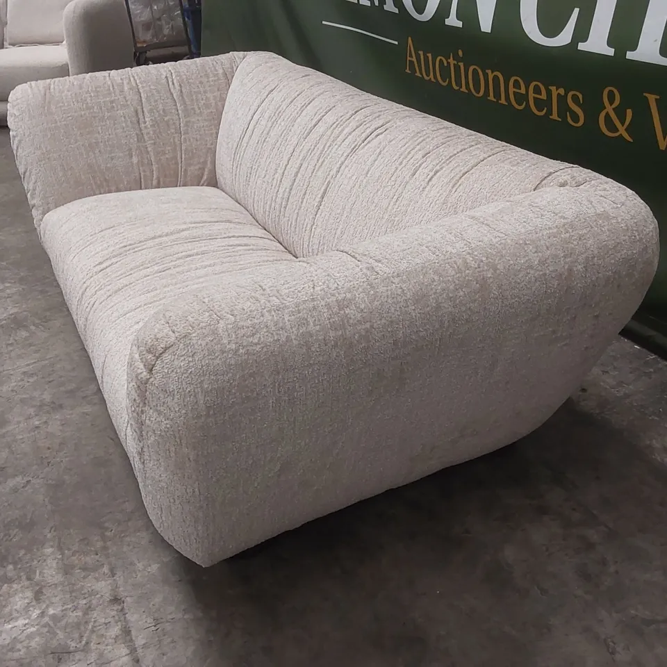 QUALITY DESIGNER ROCHE 3 SEATER OMBRA SAND FABRIC