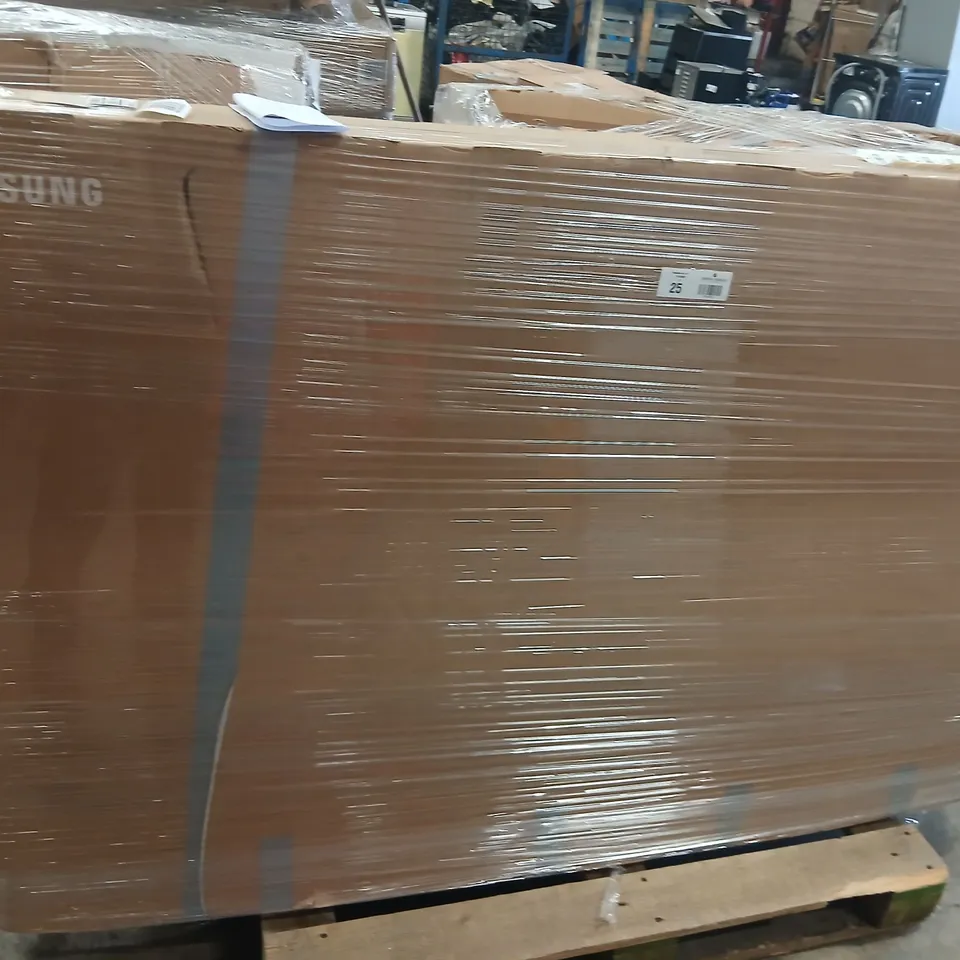 PALLET OF FIVE ASSORTED WAREHOUSE DAMAGED TV'S TO INCLUDE;