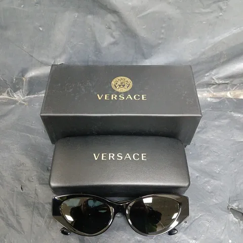 BOXED PAIR OF VERSACE RECTANGLE SUNGLASSES