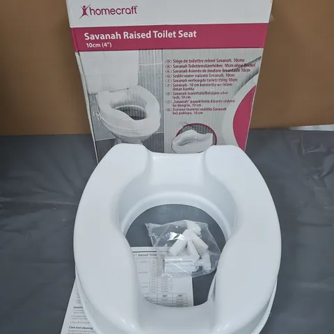 HOMECRAFT SAVANNAH RAISED TOILET SEAT 10CM (4 INCHES) BOXED