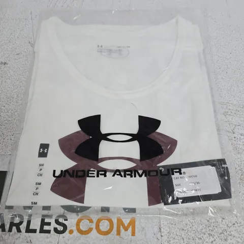 UNDER ARMOUR WHITE T-SHIRT, UK S