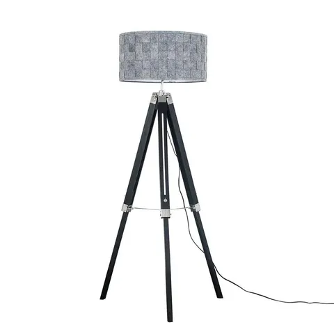 BOXED BELLA VISTA 147CM TRIPOD FLOOR LAMP (NO SHADE OR BULB)