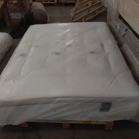 QUALITY BAGGED ASPIRE CASHMERE AND SILK 7000 POCKET NATURAL PILLOW TOP 5FT KING SIZE MATTRESS 