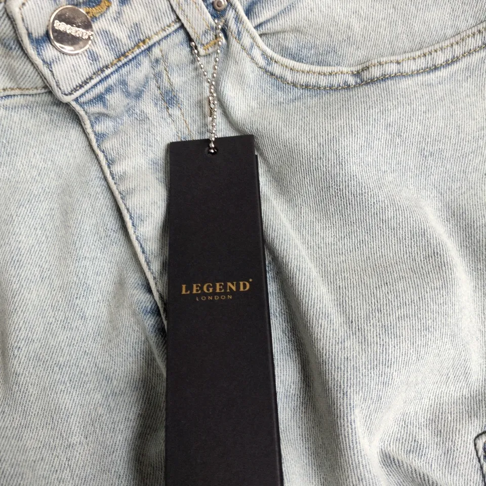 LEGEND LONDON CARPENTER DENIM JEANS – LIGHT WASH, UK SIZE 30