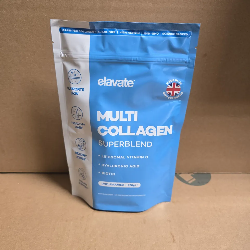 ELAVATE MULTI COLLAGEN SUPERBLEND UNFLAVOURED (178G)