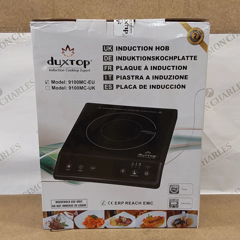 BRAND NEW BOXED DUXTOP INDUCTION HOB 9100MC 2100W COOKTOP (1 BOX)