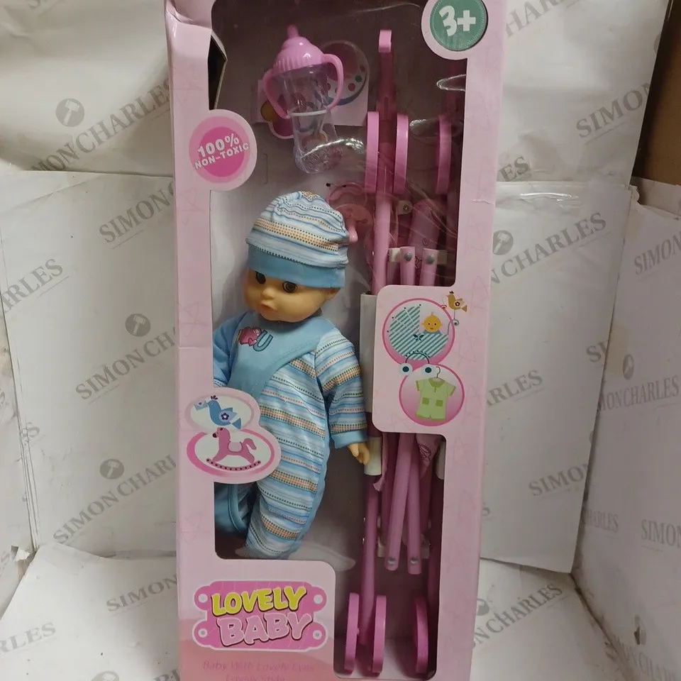 BOXED LOVELY BABY BABY DOLL WITH ACCESSORIES. 