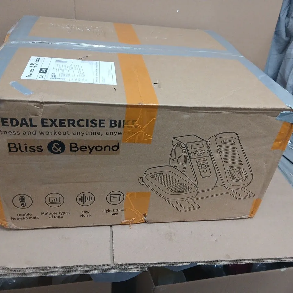 BLISS & BEYOND PEDAL EXERCISE BIKE – WHITE FITNESS MACHINE