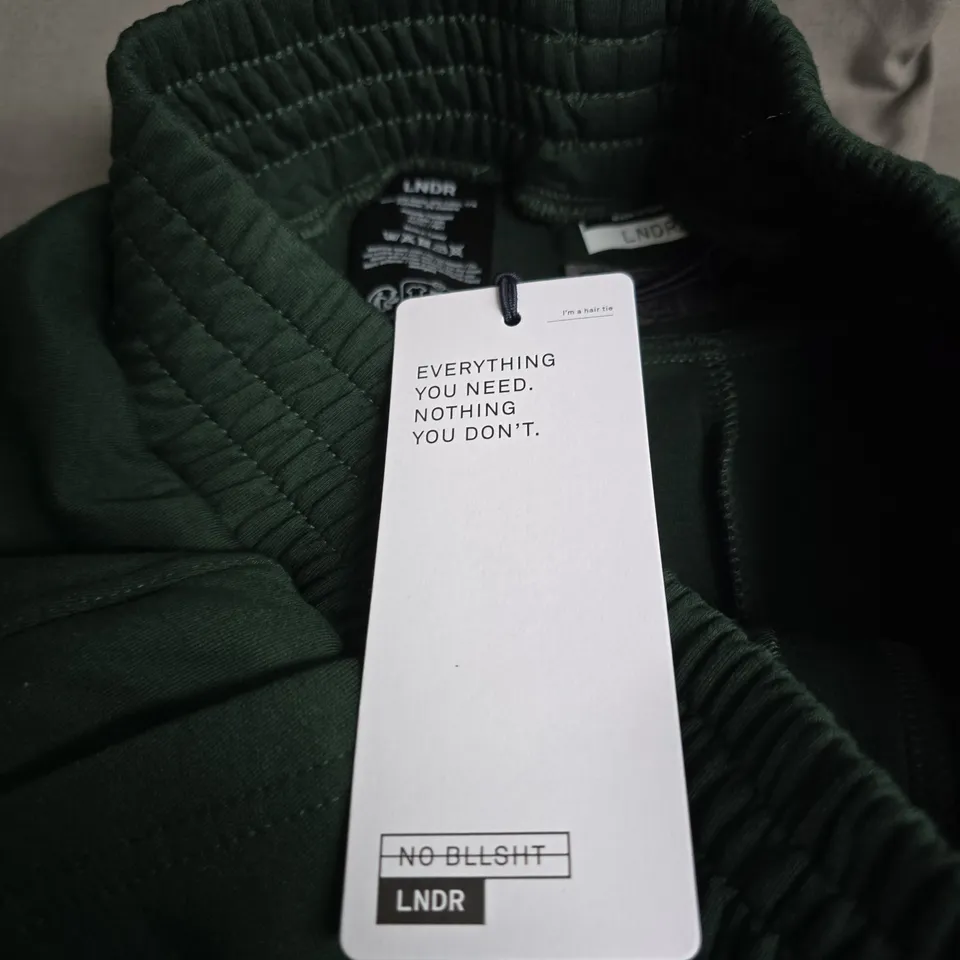 LNDR GREEN TRACK PANTS, SIZE S, MADE IN TURKEY