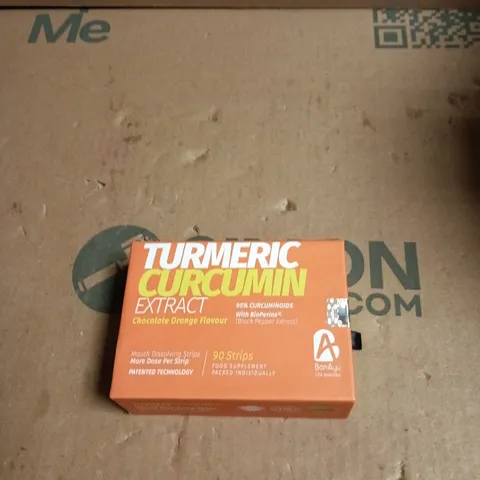 BONAYU TURMERIC CURCUMIN EXTRACT – CHOCOLATE ORANGE FLAVOUR, 90 STRIPS - BEST BEFORE 08/2027