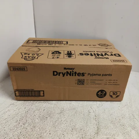 BOXED HUGGIES DRYNITES PYJAMA PANTS, GIRL'S 4-7 YEARS (17-30KG), 30 X BEDWETTING PANTS, UP TO 100% LEAK FREE NIGHTS 