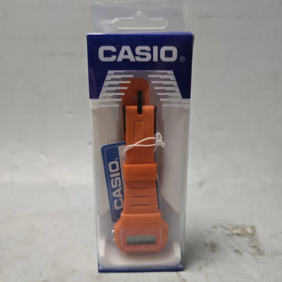 BOXED CASIO ORANGE DIGITAL WATCH