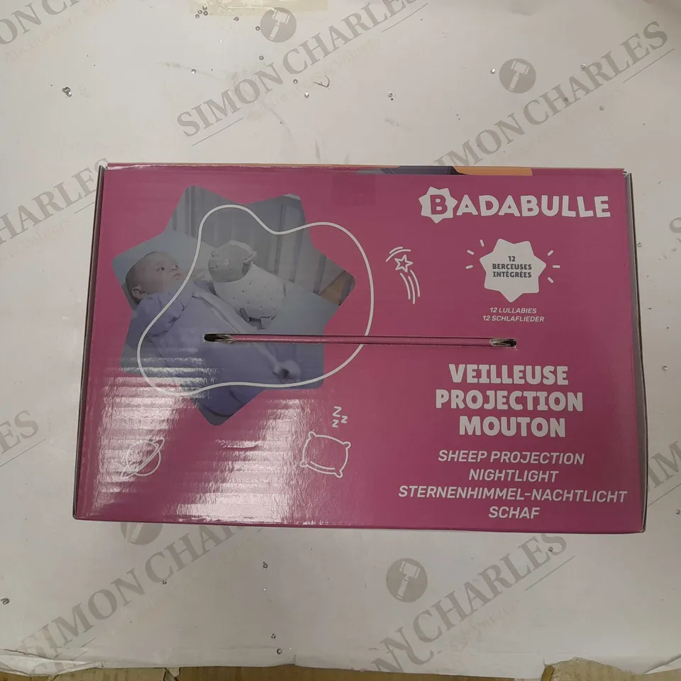 BRAND NEW BOXED BADABULLE LULU THE LAMB MUSICAL PROJECTION NIGHT LIGHT-SENSORY BABY LIGHT