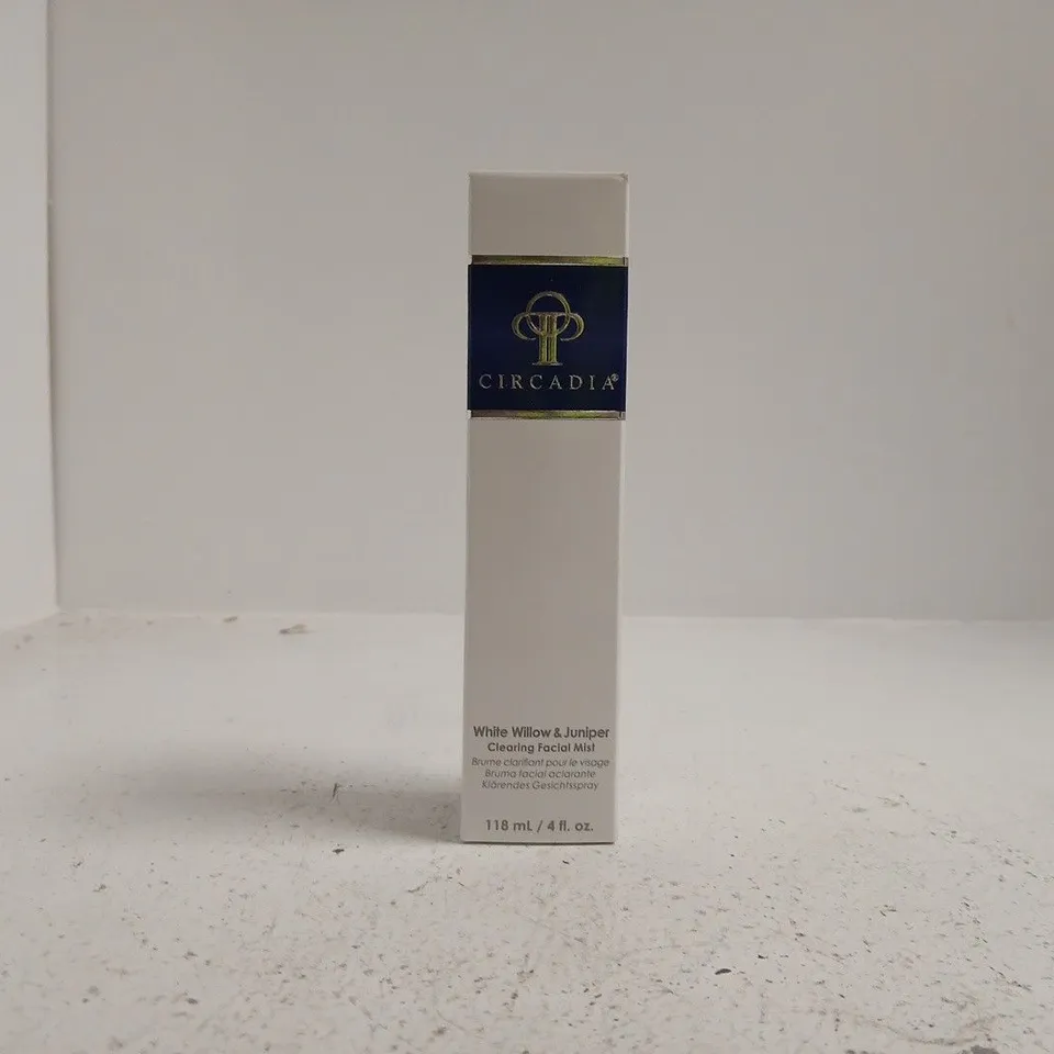 CIRCADIA WHITE WILLOW & JUNIPER CLEANSING FACIAL MIST – BOXED, 118 ML