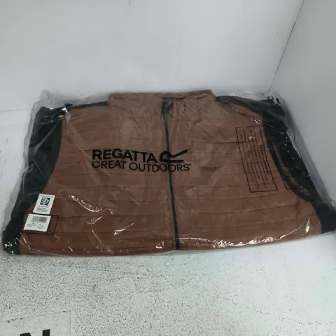 BAGGED REGATTA ANDERSON HYBRID BW IN NUT BROWN/BLACK - UK 3XL