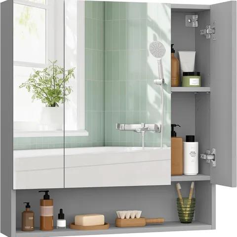 BOXED VASAGLE KAILYN COLLECTION - BATHROOM MIRROR CABINET