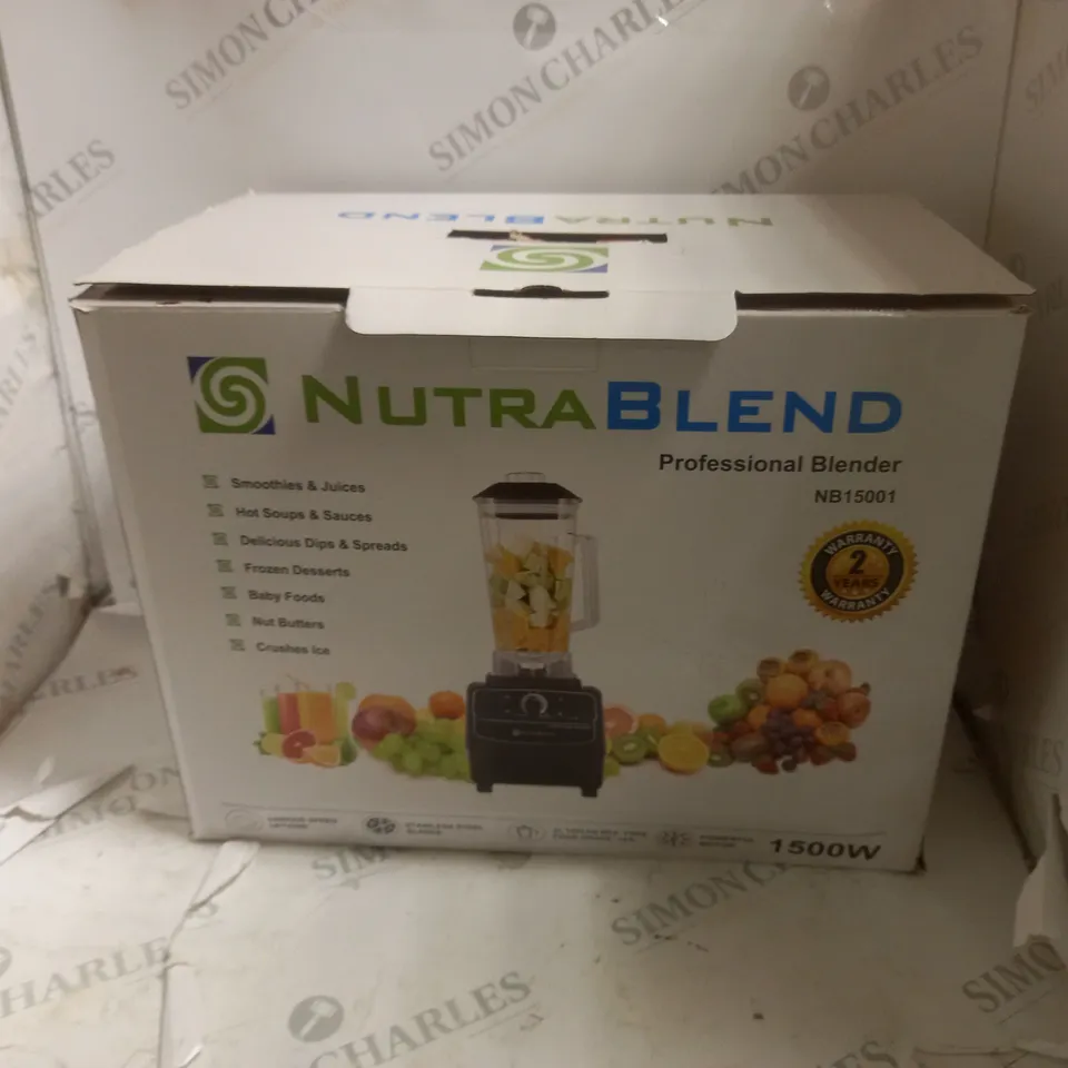 BOXED NUTRABLEND NB15001 PROFESSIONAL BLENDER - RED