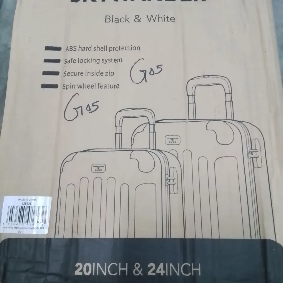 BOXED LUGG 2PCS SET BLACK AND WHITE 
