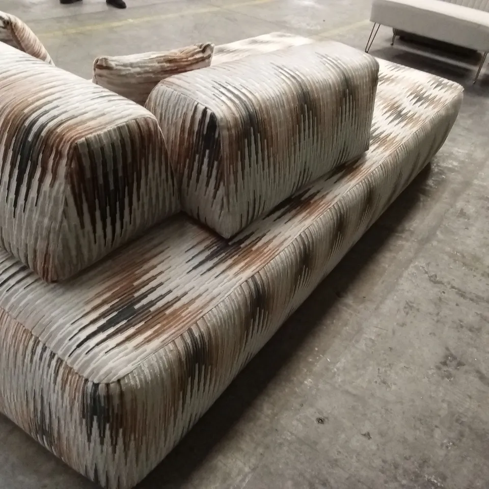 DESIGNER LARGE SOFA WITH MODULAR BACK TOP CUSHIONS