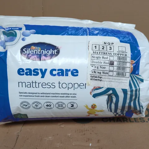 SILENTNIGHT EASY CARE MATTRESS TOPPER - DOUBLE