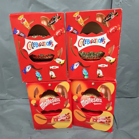 2X MALTESER EASTER EGGS AND 2X CELEBRATIONS EASTER EGGS