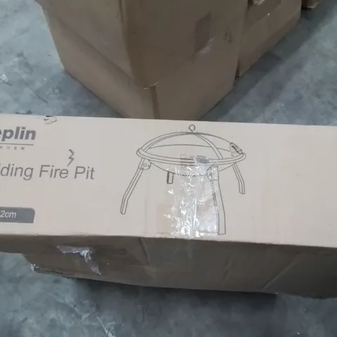 BOXED FOLDING FIRE PIT WITH LID