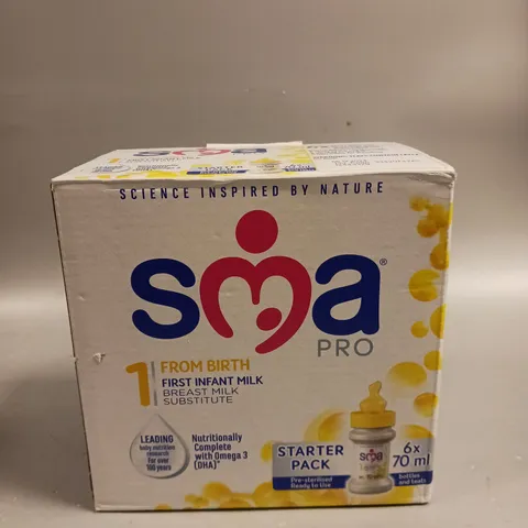 BOXED SMA PRO FIRST INFANT MILK STARTER PACK (6X70ML) 