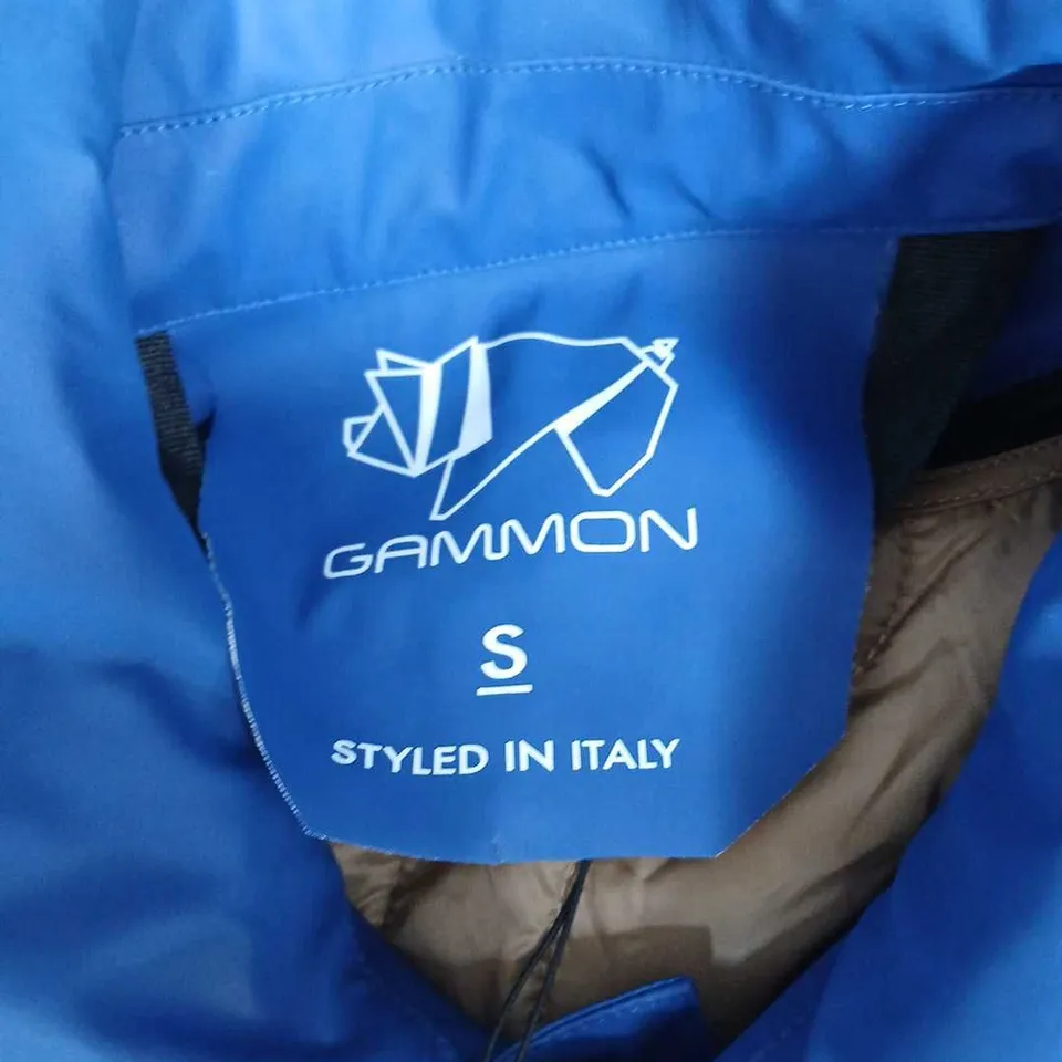 GAMMON MONACO BLUE HOODED COAT – SIZE S, STYLED IN ITALY