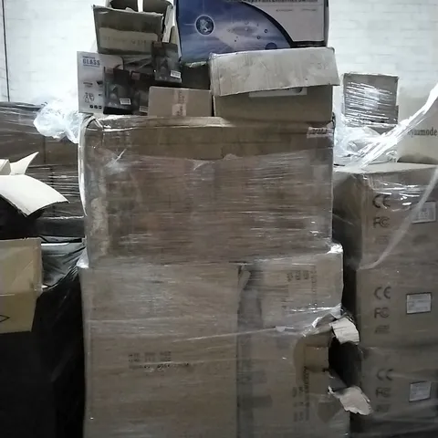 PALLET OF VARIOUS TEMPERED GLASS SCREEN PROTECTORS AND 10/100 MBPS FAST ETHERNET SWITCH