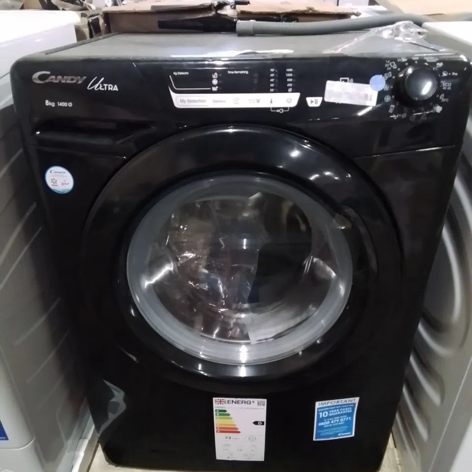 CANDY CS148TWBB4/1-80 8KG FREESTANDING WASHING MACHINE WITH 1400 RPM - BLACK - B RATED [ENERGY CLASS B]
