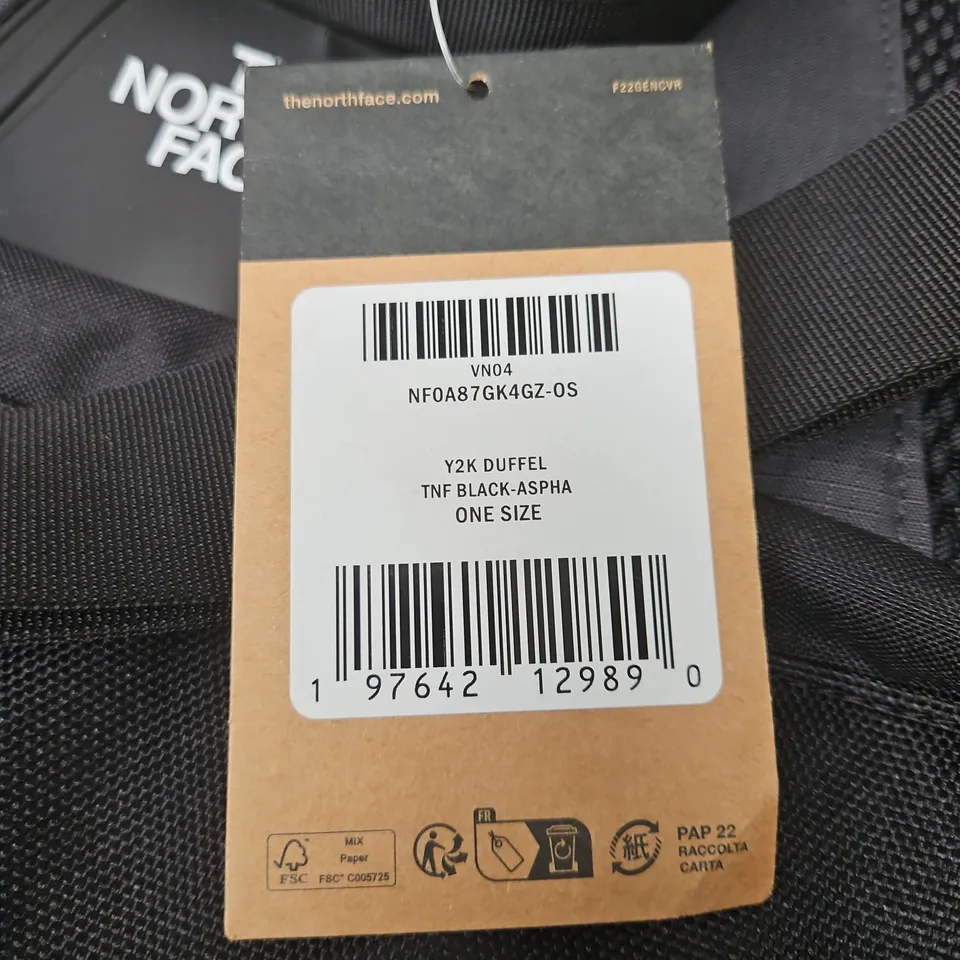 The North Face Y2K Duffel Bag – Black (One Size)