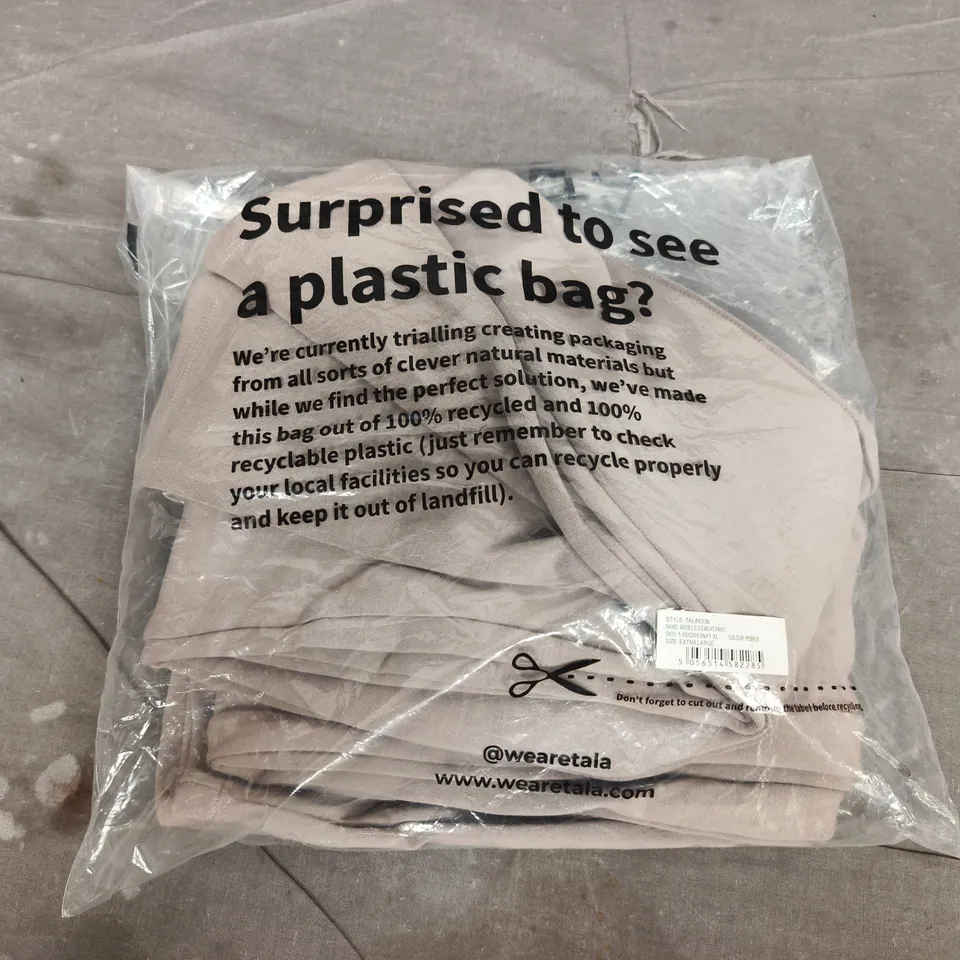 T/ALA WIDE LEG SWEATPANTS IN PEBBLE - XL