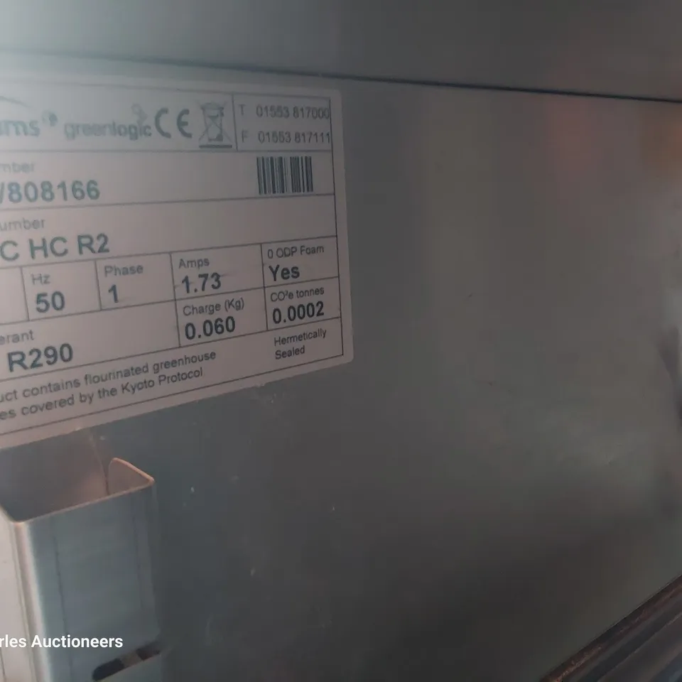 WILLIAMS UNDERCOUNTER FRIDGE H5UC HC R2