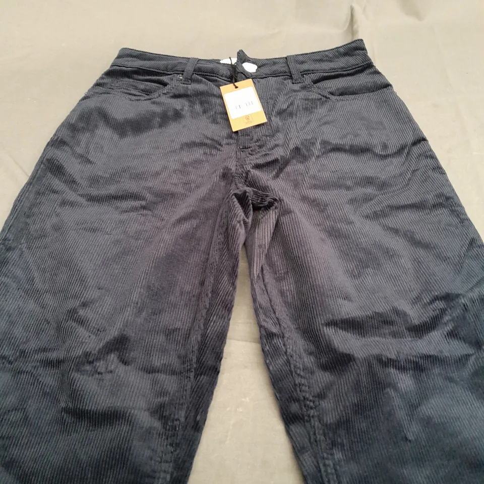 HUSH LENNY CORD TROUSERS NAVY - SIZE 6