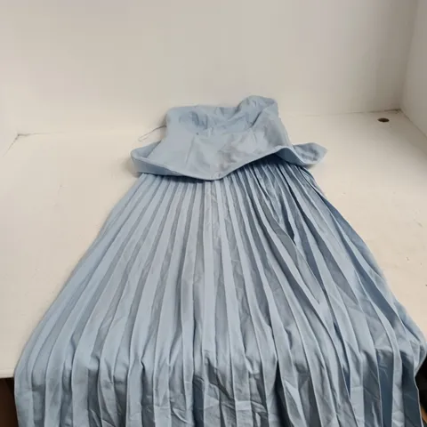 NOBODY'S CHILD GIRLS' PLEATED LIGHT BLUE DRESS, UK 8 (EU 36)