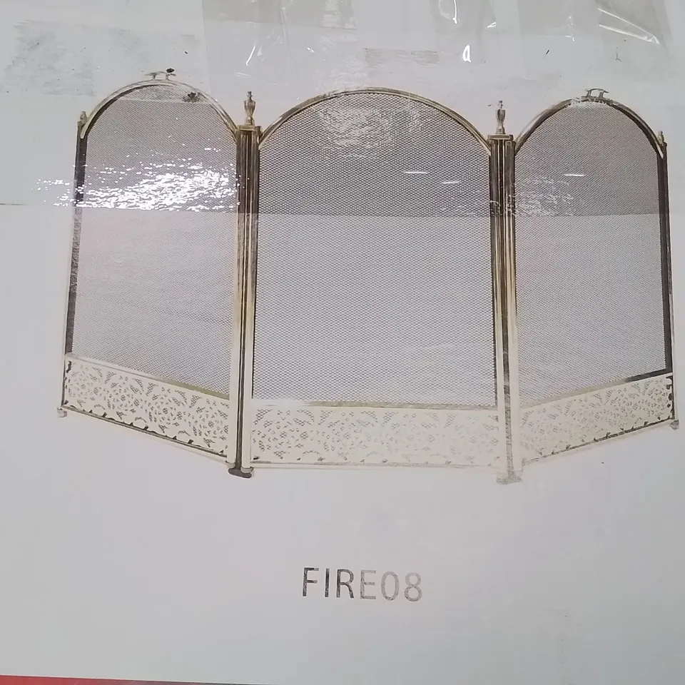BOXED INGLENOOK 3 PANEL FIRE SCREEN COVER