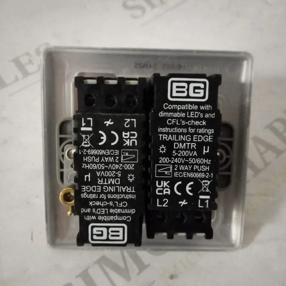 BG ELECTRICAL DOUBLE DIMMER INTELLIGENT LIGHT SWITCH