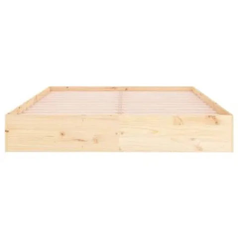 BOXED BED FRAME SOLID WOOD - SIZE UNSPECIFIED 