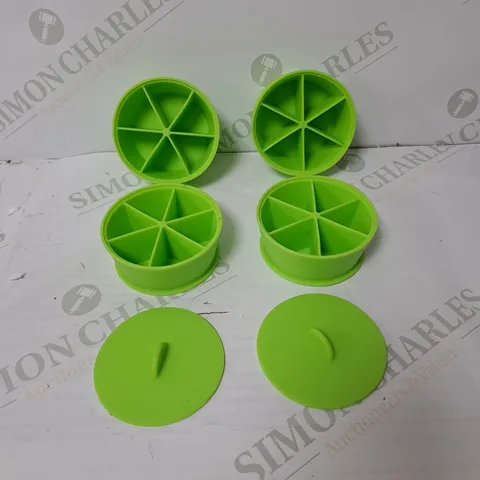 BOXED SET OF 4 COOK'S ESSENTIALS SILICONE ICE CUBE TRAYS