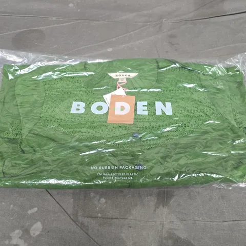 BODEN WOMEN'S GREEN LACE TOP - SIZE 14