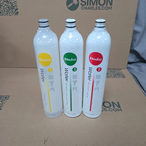 3X BUDER WATER FILTERS 