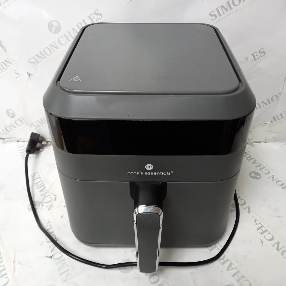 COOK'S ESSENTIALS 5.8L AIR FRYER IN SLATE GREY