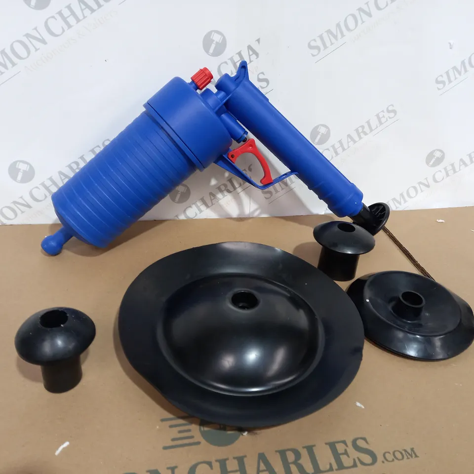 BOXED TOILET PLUNGER SET, AIR DRAIN BLASTER, SINK PLUNGER, DRAIN CLOG REMOVER TOOL, HIGH PRESSURE DRAIN