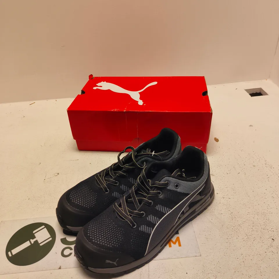 PUMA ELEVATE KNIT BLACK LOW TRAINERS – UK 10 (EU 44)