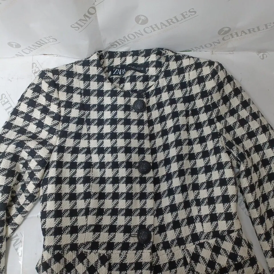 ZARA HOUNDSTOOTH JACKET 